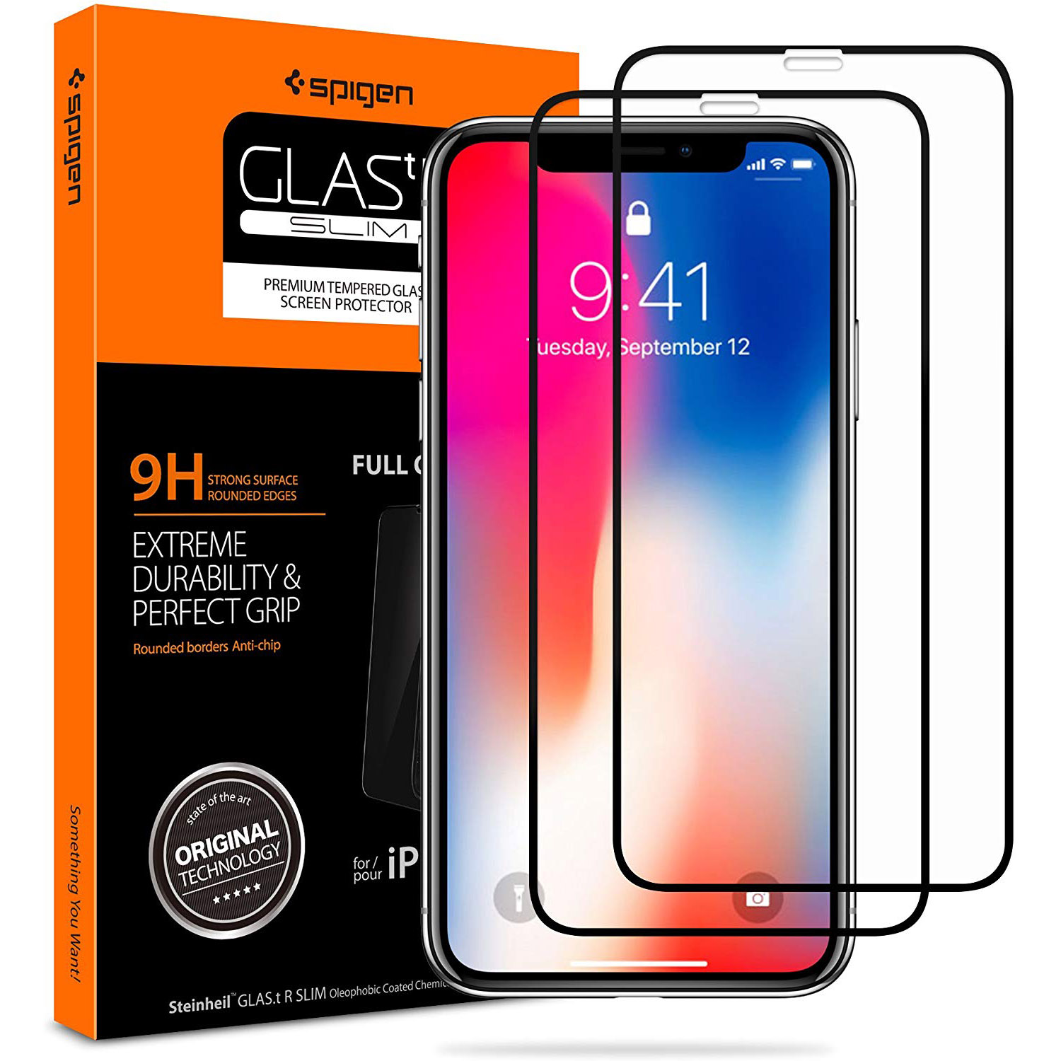 Szkło hartowane Spigen Glas.tr Slim FC Case Friendly dla iPhone 11 Pro